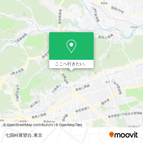 七国峠展望台地図