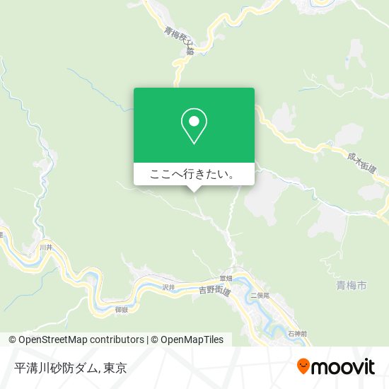 平溝川砂防ダム地図