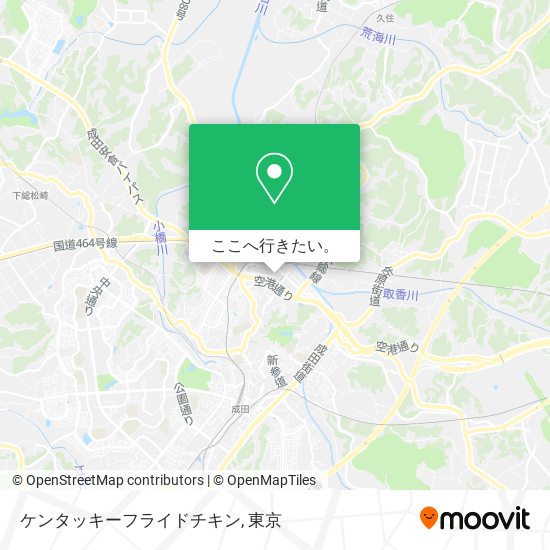 ケンタッキーフライドチキン地図