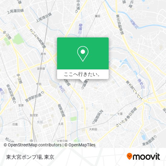 東大宮ポンプ場地図