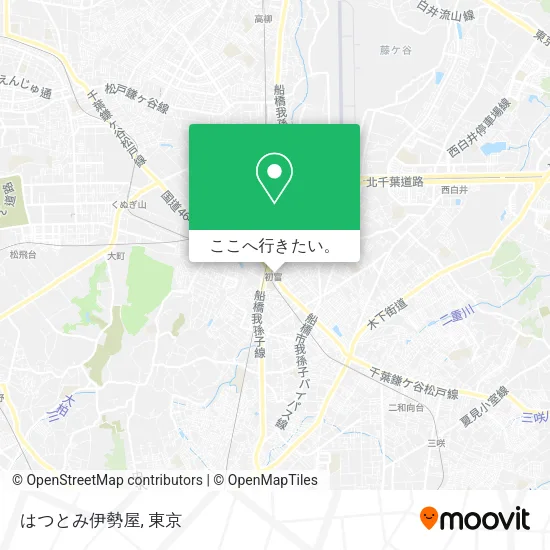 はつとみ伊勢屋地図