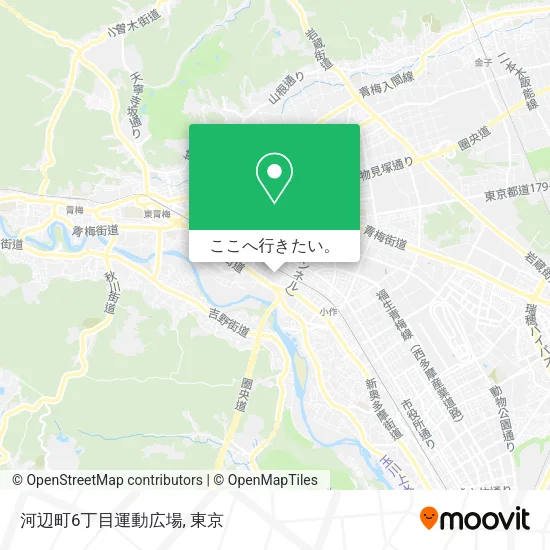 河辺町6丁目運動広場地図