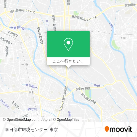 春日部市環境センター地図