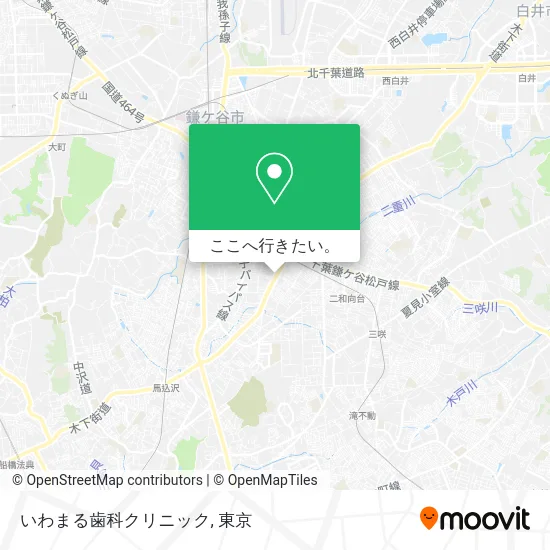 いわまる歯科クリニック地図