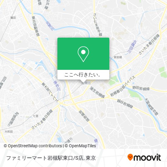 ファミリーマート岩槻駅東口/S店地図