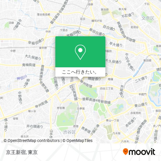 京王新宿地図