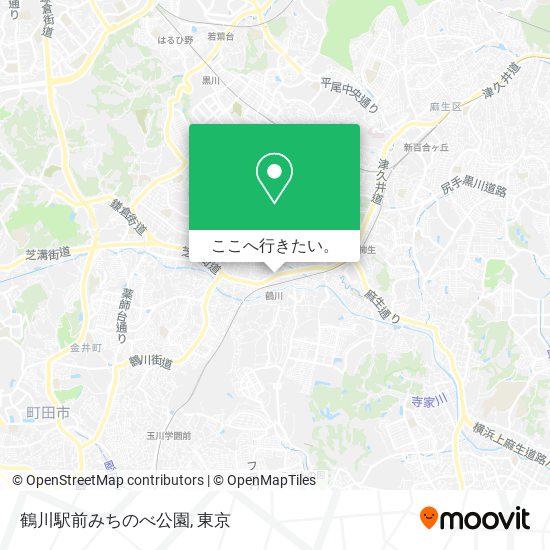 鶴川駅前みちのべ公園地図