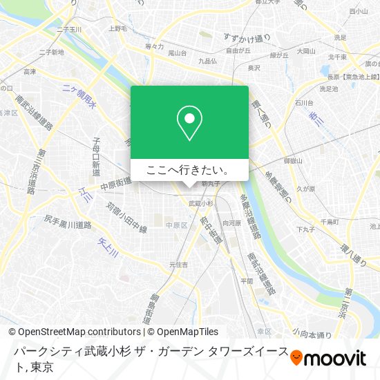パークシティ武蔵小杉 ザ・ガーデン タワーズイースト地図