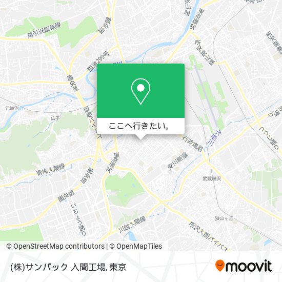 (株)サンパック 入間工場地図