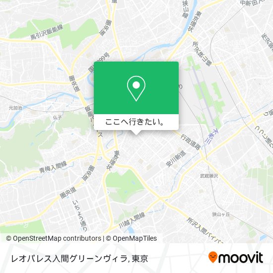 レオパレス入間グリーンヴィラ地図