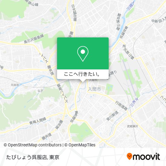 たびしょう呉服店地図
