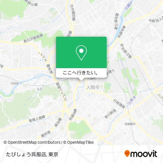たびしょう呉服店地図