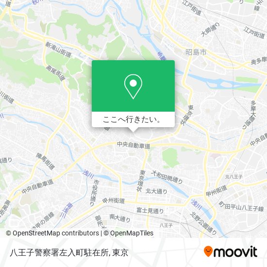 八王子警察署左入町駐在所地図