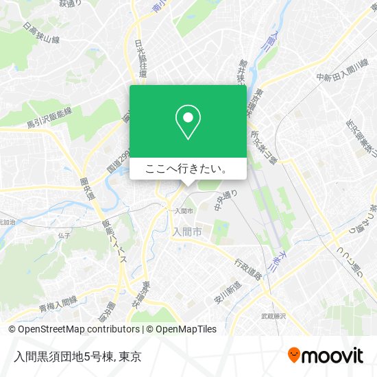 入間黒須団地5号棟地図