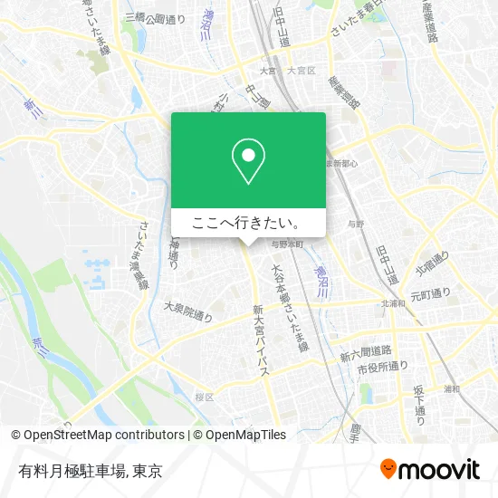 有料月極駐車場地図