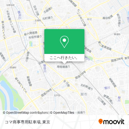 コマ商事専用駐車場地図