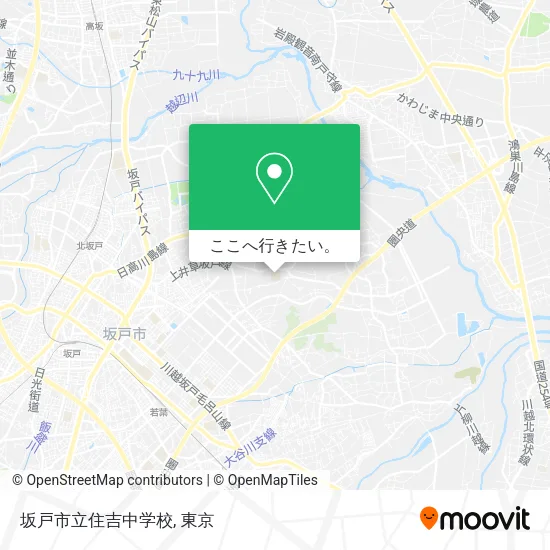 坂戸市立住吉中学校地図
