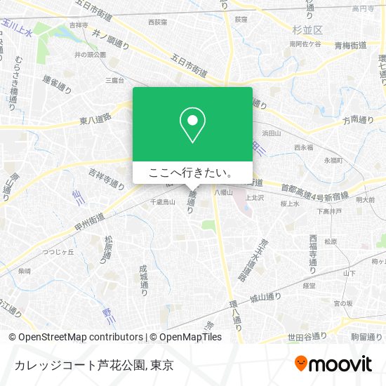 カレッジコート芦花公園地図