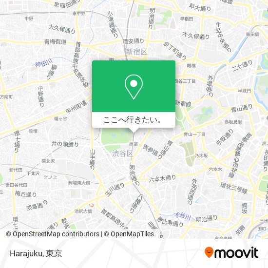 Harajuku地図