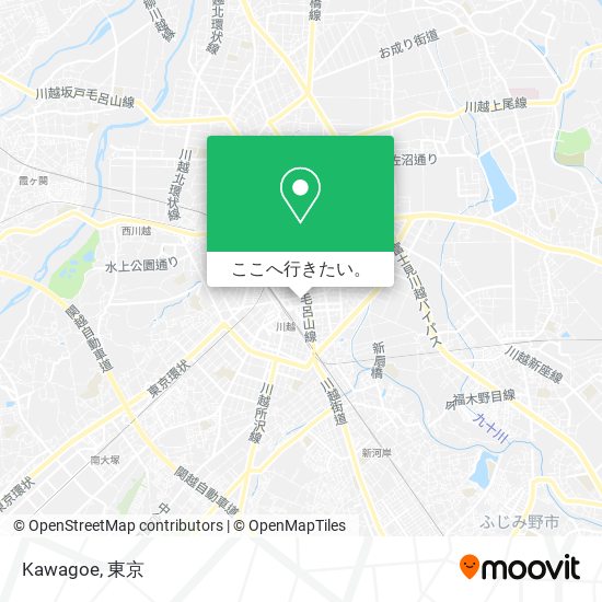 Kawagoe地図