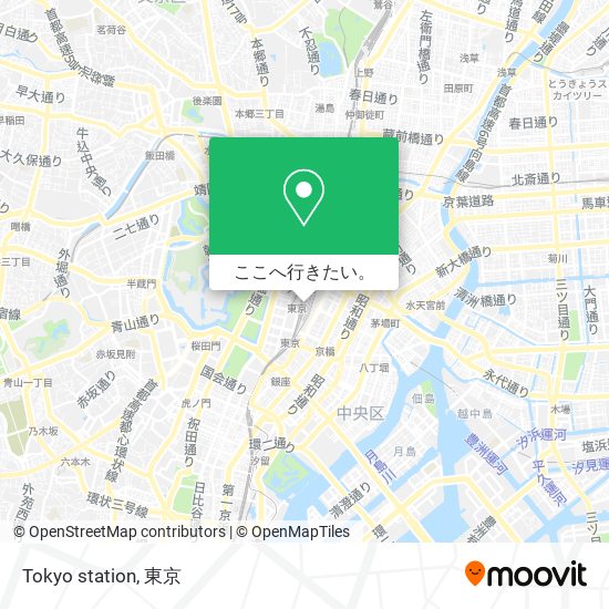 Tokyo station地図