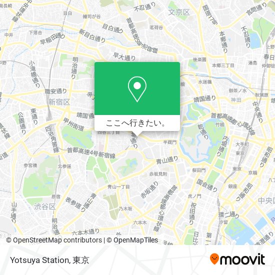 Yotsuya Station地図