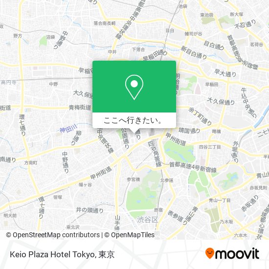 Keio Plaza Hotel Tokyo地図