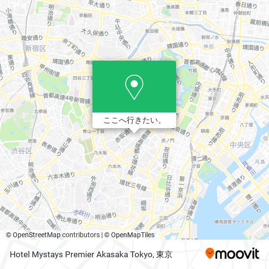 Hotel Mystays Premier Akasaka Tokyo地図