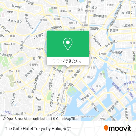 The Gate Hotel Tokyo by Hulic地図