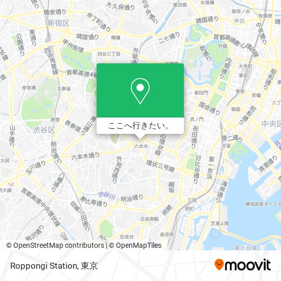 Roppongi Station地図