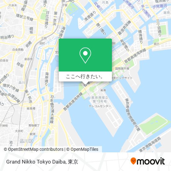 Grand Nikko Tokyo Daiba地図