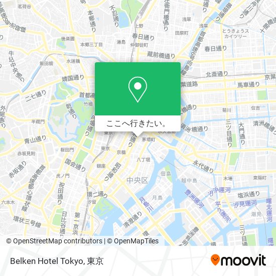 Belken Hotel Tokyo地図