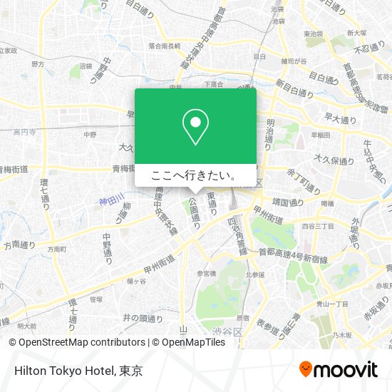 Hilton Tokyo Hotel地図