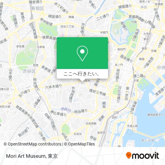 Mori Art Museum地図