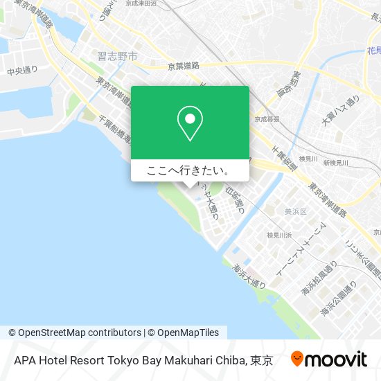 APA Hotel Resort Tokyo Bay Makuhari Chiba地図