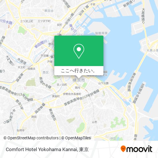 Comfort Hotel Yokohama Kannai地図