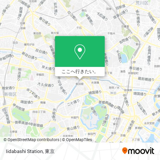 Iidabashi Station地図