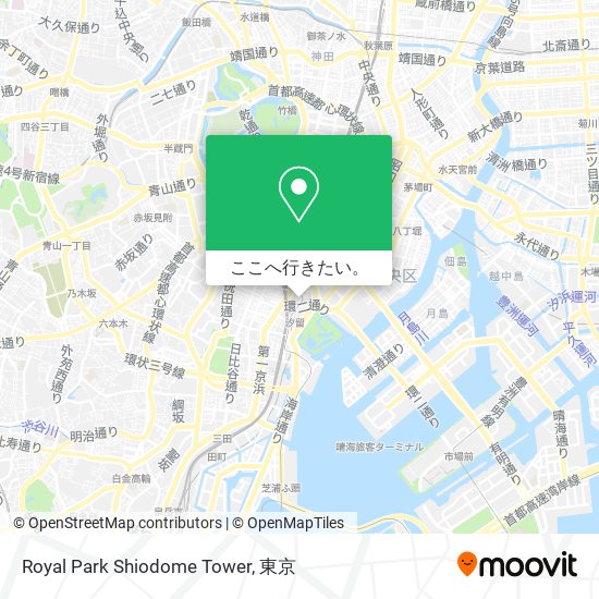 Royal Park Shiodome Tower地図