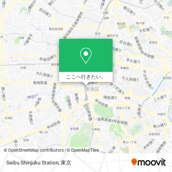Seibu Shinjuku Station地図