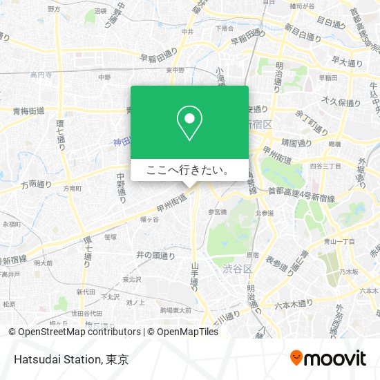 Hatsudai Station地図