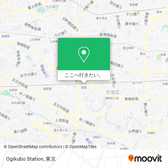 Ogikubo Station地図