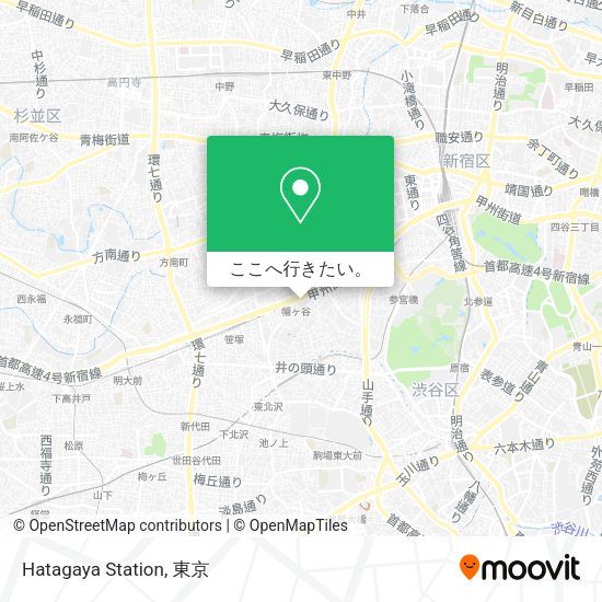 Hatagaya Station地図