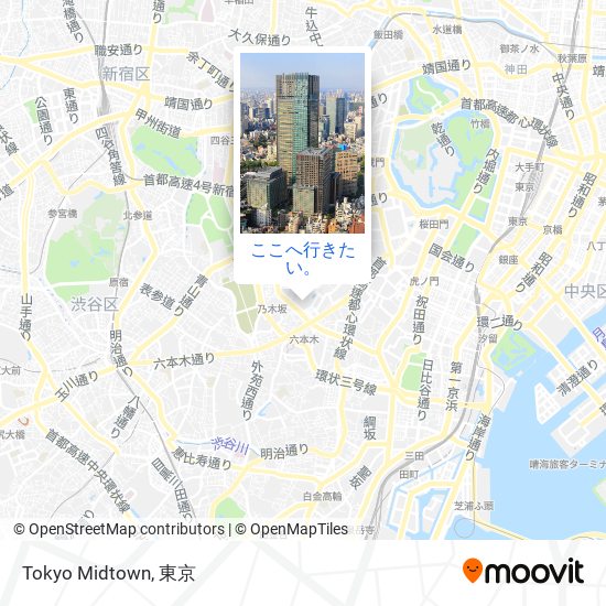 Tokyo Midtown地図