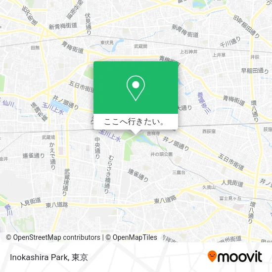 Inokashira Park地図