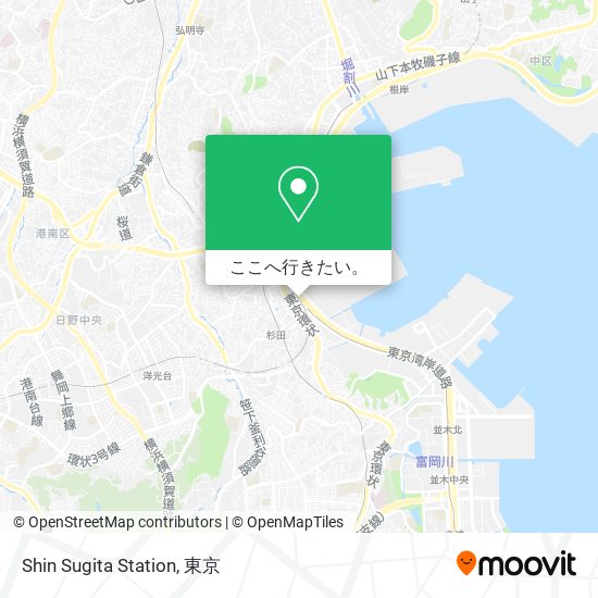 Shin Sugita Station地図