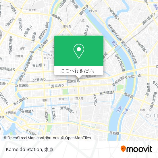 Kameido Station地図