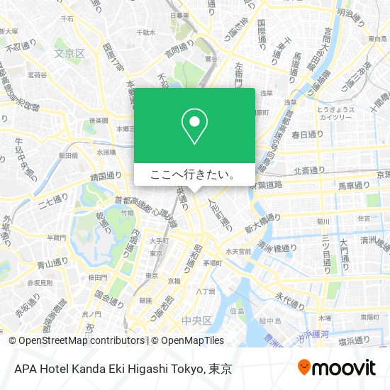 APA Hotel Kanda Eki Higashi Tokyo地図