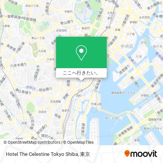 Hotel The Celestine Tokyo Shiba地図
