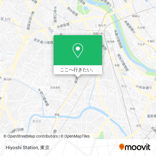 Hiyoshi Station地図