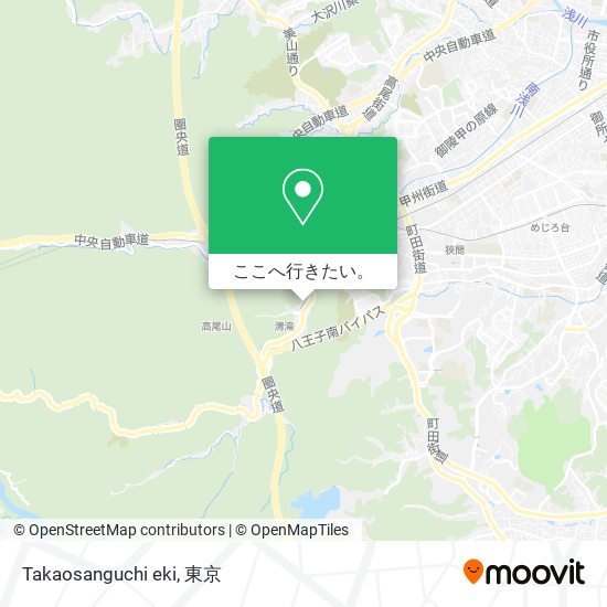 Takaosanguchi eki地図